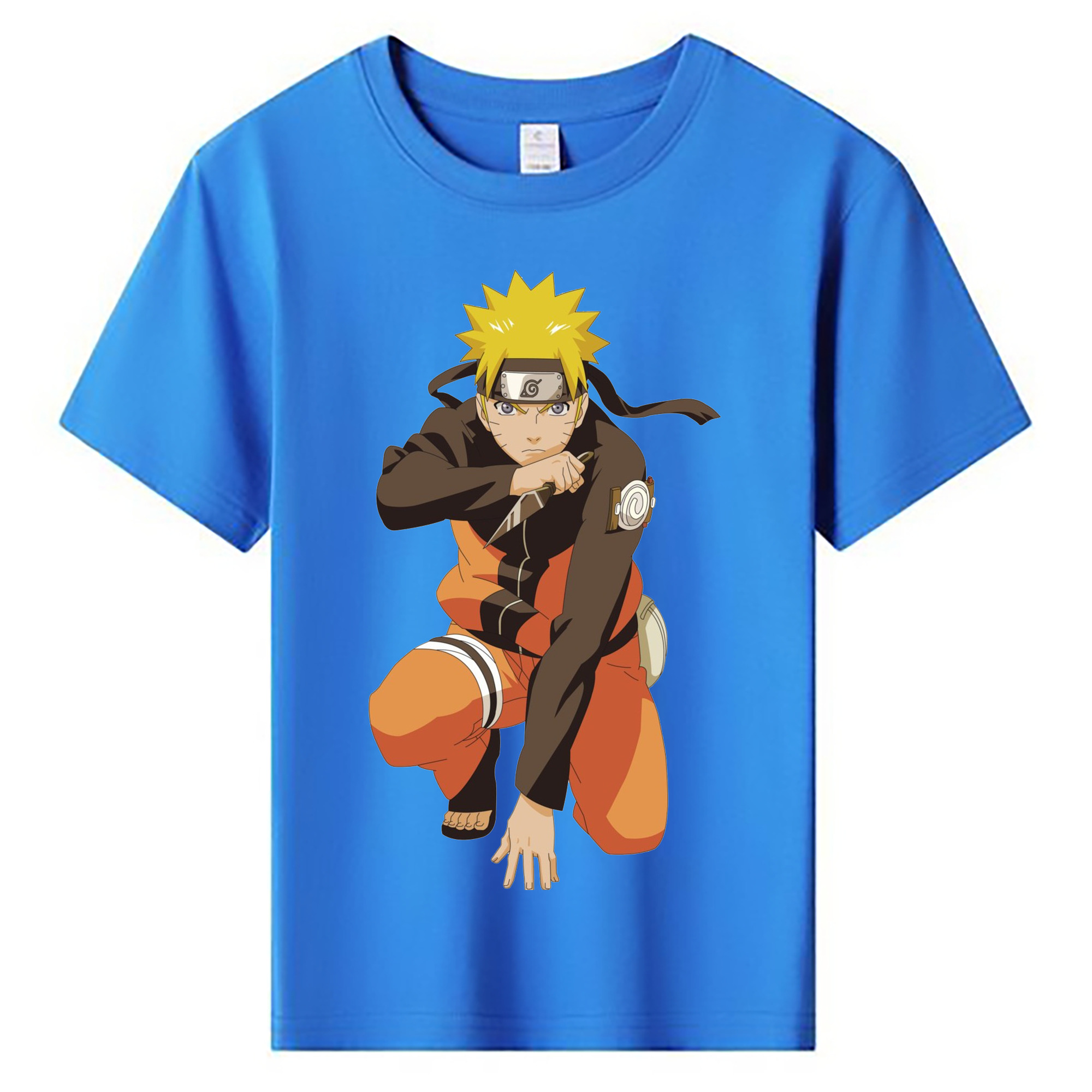 （画像用） NARUTO -ナルト- うずまき ナルト Uzumaki Naruto 綿100％キッズTシャツ（フロントプリント）